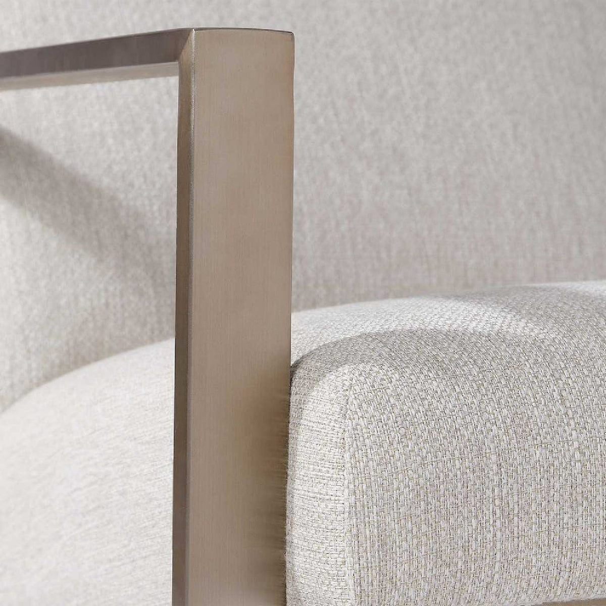 Beige Woven Fabric Accent Chair by Uttermost Wills, alternate view 6
