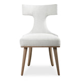 White Fabric Mid-Century Accent Chairs (2) by Uttermost Klismos, alternate view 3