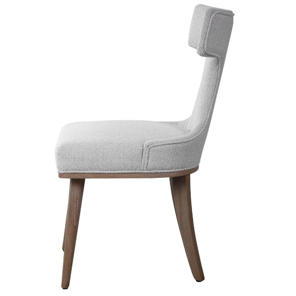 White Fabric Mid-Century Accent Chairs (2) by Uttermost Klismos, alternate view 4