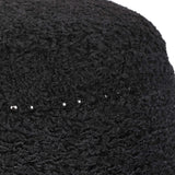Black Shearling Ottoman by Uttermost Gumdrop, alternate view 3