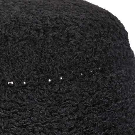 Black Shearling Ottoman by Uttermost Gumdrop, alternate view 3