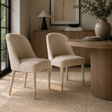 Welted Trim Modern Dining Chairs (2) by Uttermost Brie, alternate view 2