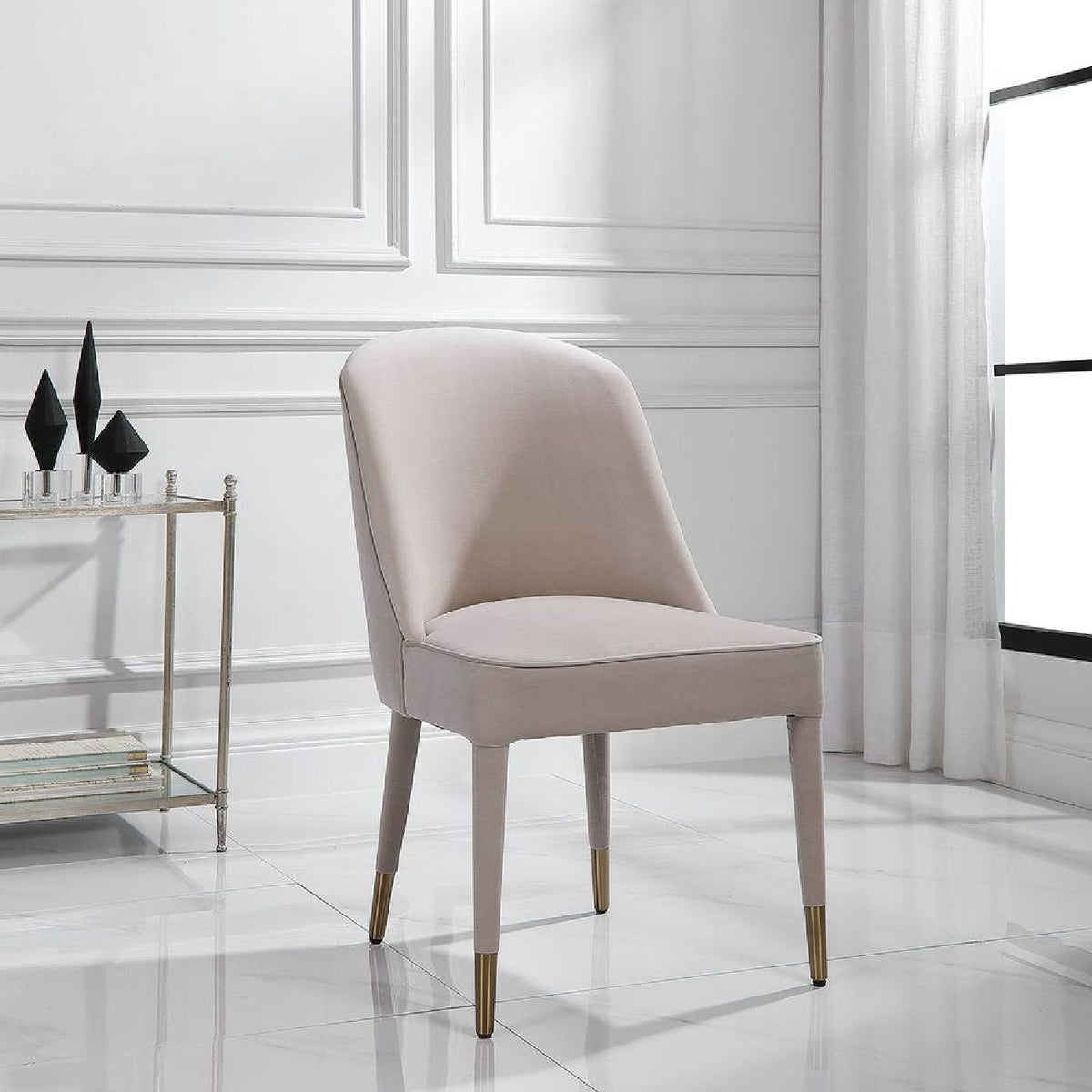 Welted Trim Modern Dining Chairs (2) by Uttermost Brie, alternate view 8