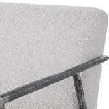 Iron Framed Boucle Lounge Chair by Uttermost Brisbane, alternate view 6