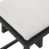 White Waffle Seat Bench by Uttermost Paradox, alternate view 5