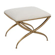 Modern European furniture - Curved Gold Frame Bench S - www.oroa.com