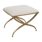 Modern European furniture - Curved Gold Frame Bench S - www.oroa.com
