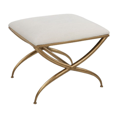 Modern European furniture - Curved Gold Frame Bench S - www.oroa.com