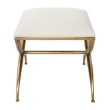 Modern European furniture - Curved Gold Frame Bench S - www.oroa.com
