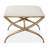 Modern European furniture - Curved Gold Frame Bench S - www.oroa.com