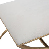Modern European furniture - Curved Gold Frame Bench S - www.oroa.com