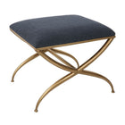 Modern European furniture - Curved Gold Frame Bench S - www.oroa.com
