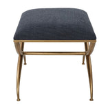 Modern European furniture - Curved Gold Frame Bench S - www.oroa.com