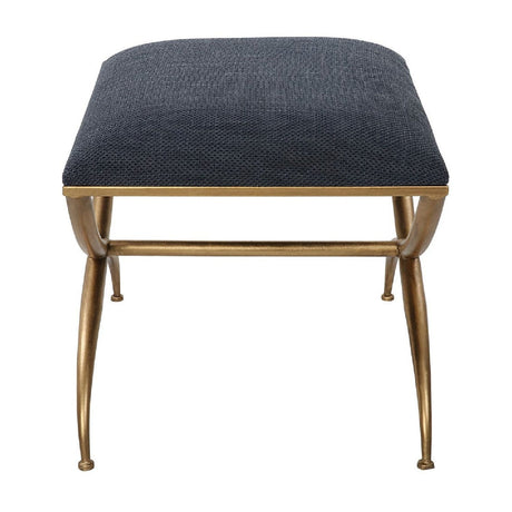 Modern European furniture - Curved Gold Frame Bench S - www.oroa.com