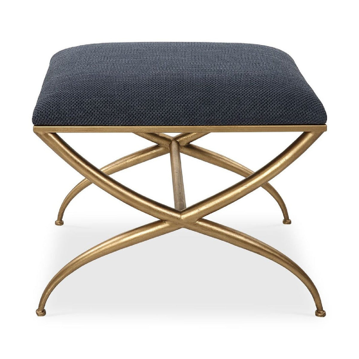 Modern European furniture - Curved Gold Frame Bench S - www.oroa.com
