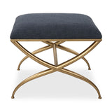 Modern European furniture - Curved Gold Frame Bench S - www.oroa.com