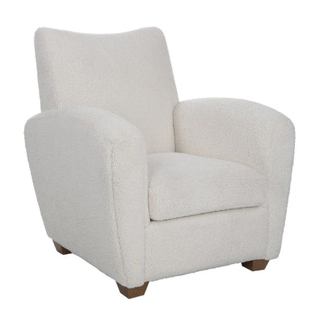 Modern European furniture - Shearling-Inspired Accent Chair - www.oroa.com