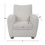 Modern European furniture - Shearling-Inspired Accent Chair - www.oroa.com
