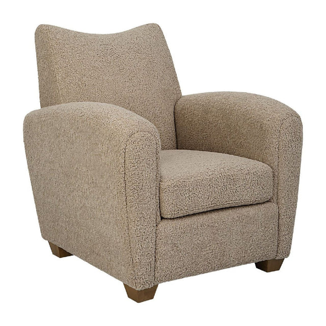 Modern European furniture - Shearling-Inspired Accent Chair - www.oroa.com