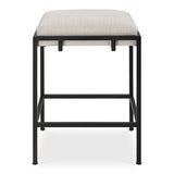 White Fabric Seat Counter Stool by Uttermost Paradox, alternate view 3