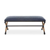 Blue Cotton Blend Bench by Uttermost Firth