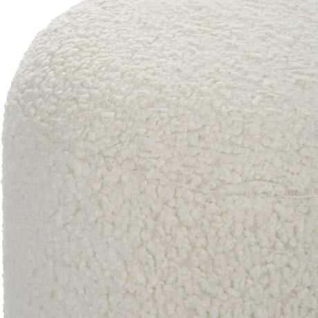 Modern European furniture - White Shearling Ottoman - www.oroa.com