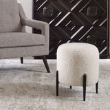 Modern European furniture - White Shearling Ottoman - www.oroa.com