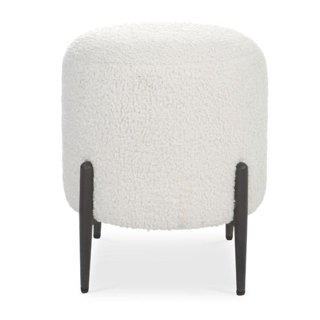 Modern European furniture - White Shearling Ottoman - www.oroa.com