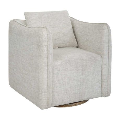Modern European furniture - Flanged Edge Swivel Chair - www.oroa.com