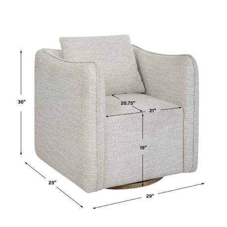 Modern European furniture - Flanged Edge Swivel Chair - www.oroa.com