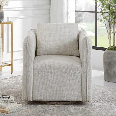Modern European furniture - Flanged Edge Swivel Chair - www.oroa.com