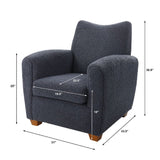 Modern European furniture - Shearling-Inspired Accent Chair - www.oroa.com