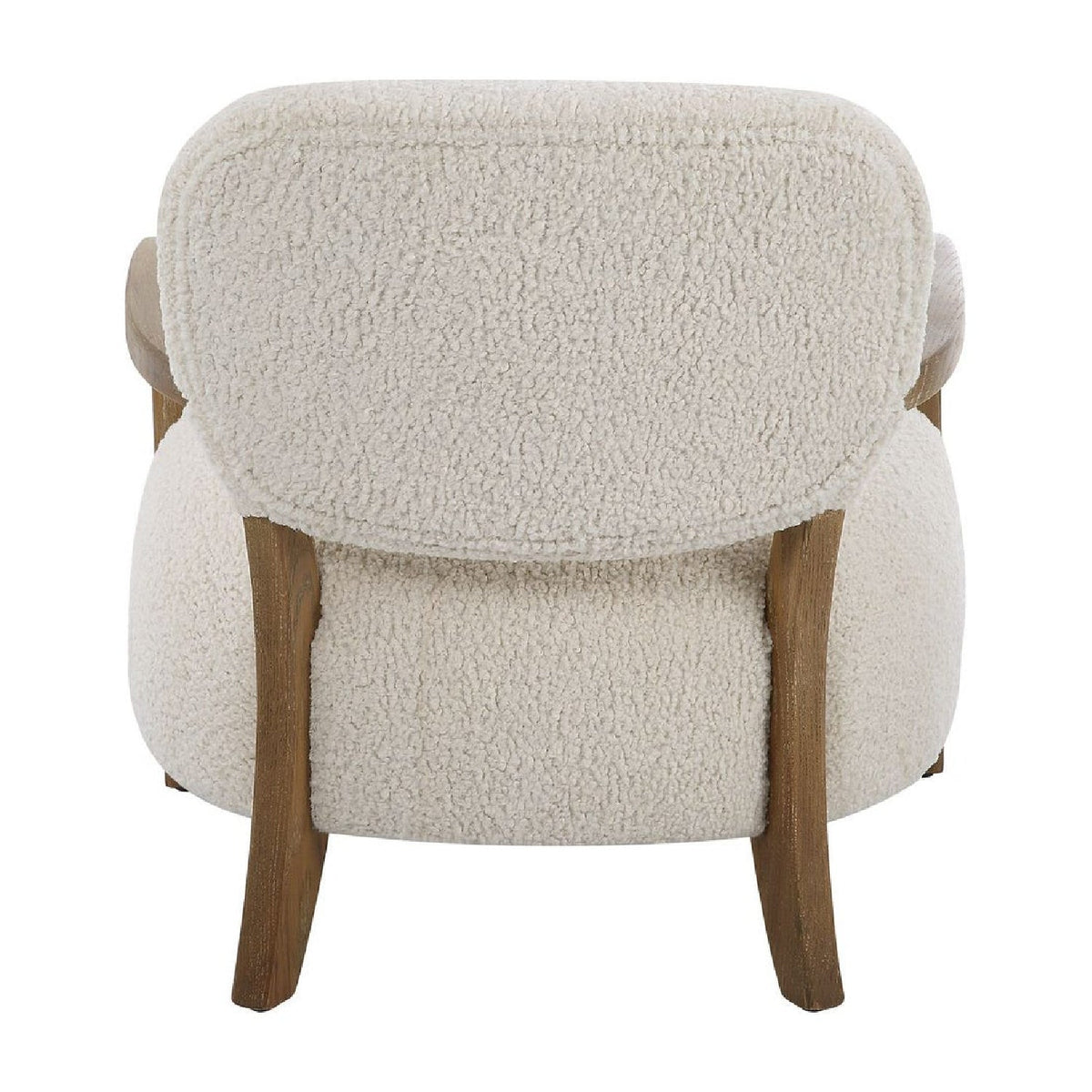 Cream Shearling Accent Chair by Uttermost Telluride, alternate view 5