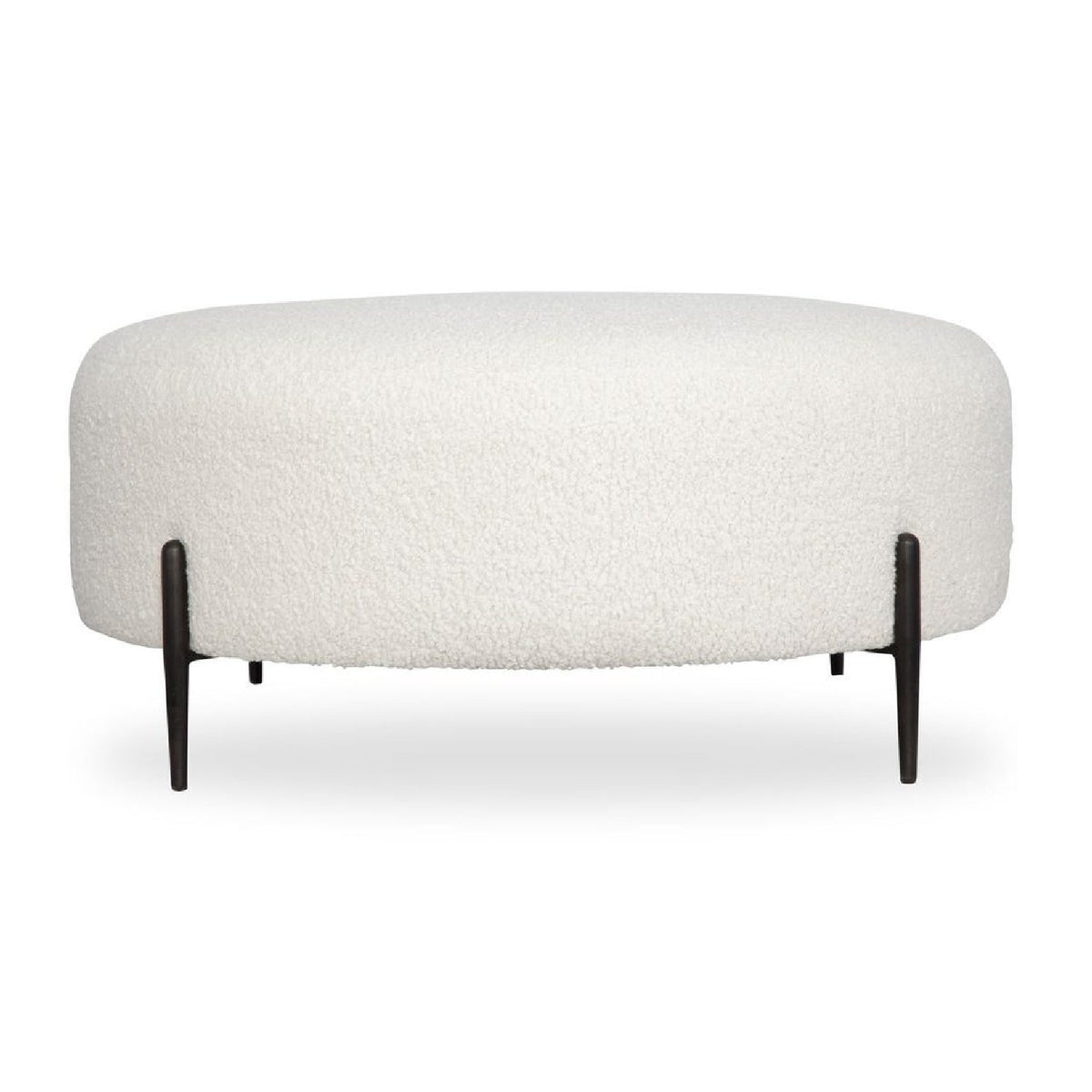 Modern European furniture - White Shearling Ottoman - www.oroa.com