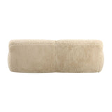 Cream Long-Haired Sheepskin Sofa by Uttermost Abide, alternate view 5