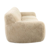 Cream Long-Haired Sheepskin Sofa by Uttermost Abide, alternate view 6