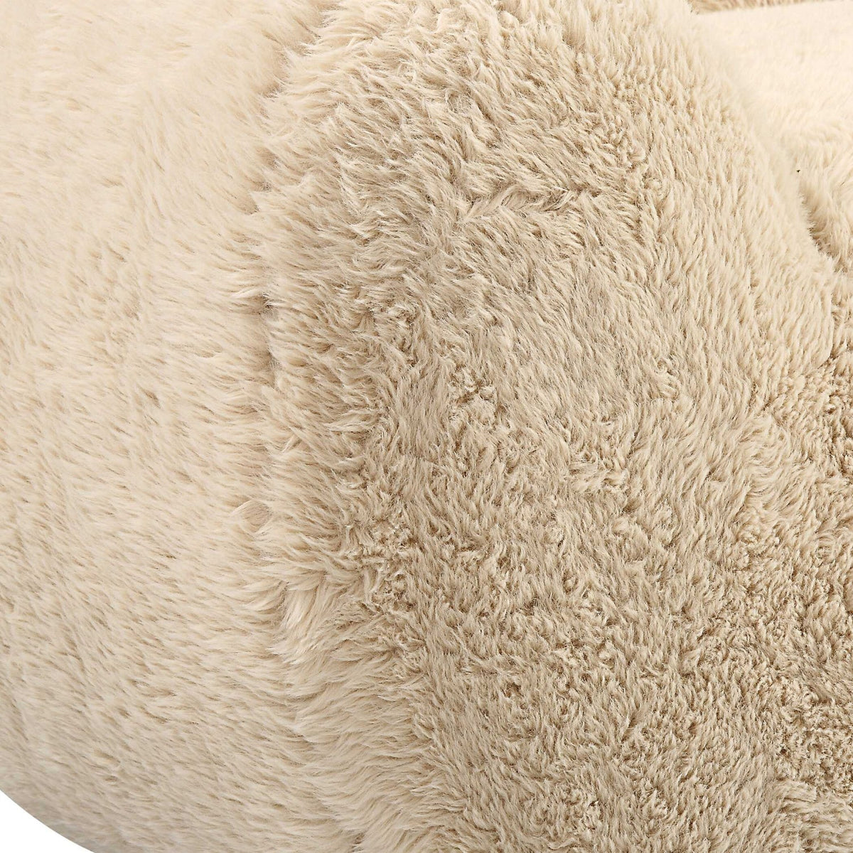 Cream Long-Haired Sheepskin Sofa by Uttermost Abide, alternate view 7