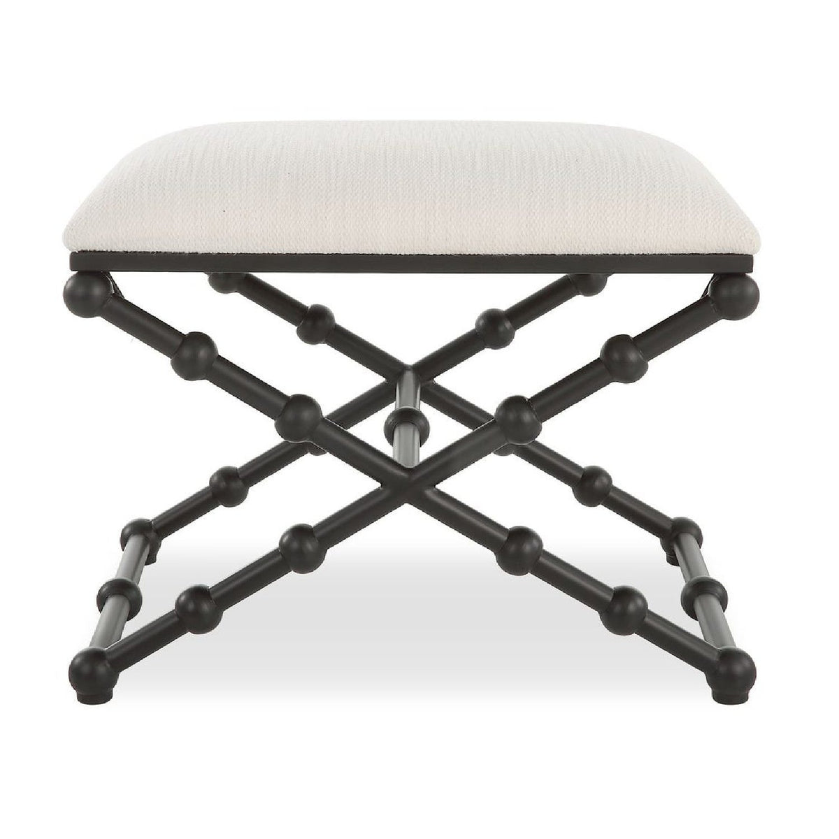 White Seat Bench S by Uttermost Iron Drops