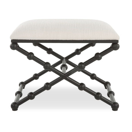 White Seat Bench S by Uttermost Iron Drops