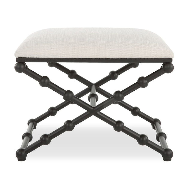 White Seat Bench S by Uttermost Iron Drops