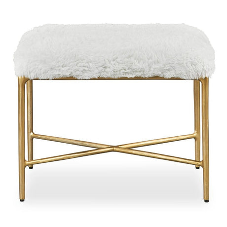 Cream Sheepskin Bench S by Uttermost Charmed, alternate view 3