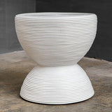 Modern European furniture - Rattan Hourglass Side Table - www.oroa.com