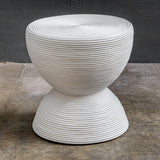 Modern European furniture - Rattan Hourglass Side Table - www.oroa.com