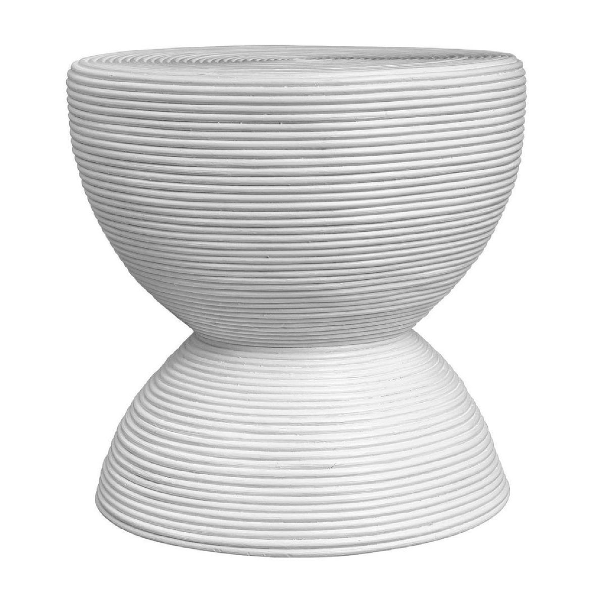 Modern European furniture - Rattan Hourglass Side Table - www.oroa.com