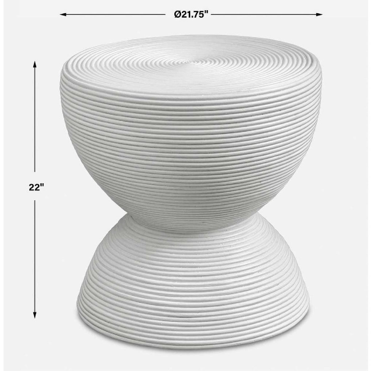 Modern European furniture - Rattan Hourglass Side Table - www.oroa.com