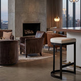 Modern European furniture - Iron Arched Counter Stool - www.oroa.com