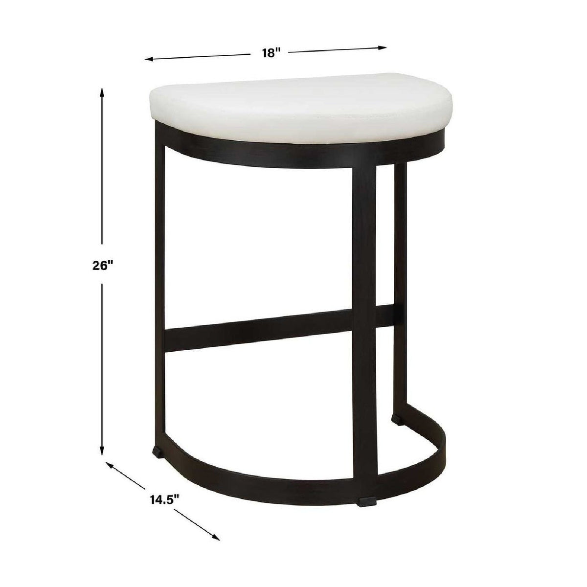 Modern European furniture - Iron Arched Counter Stool - www.oroa.com