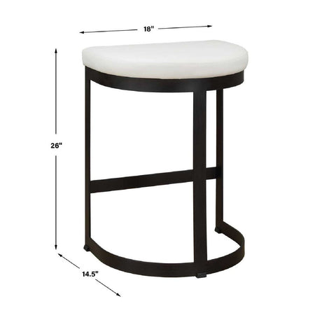 Modern European furniture - Iron Arched Counter Stool - www.oroa.com