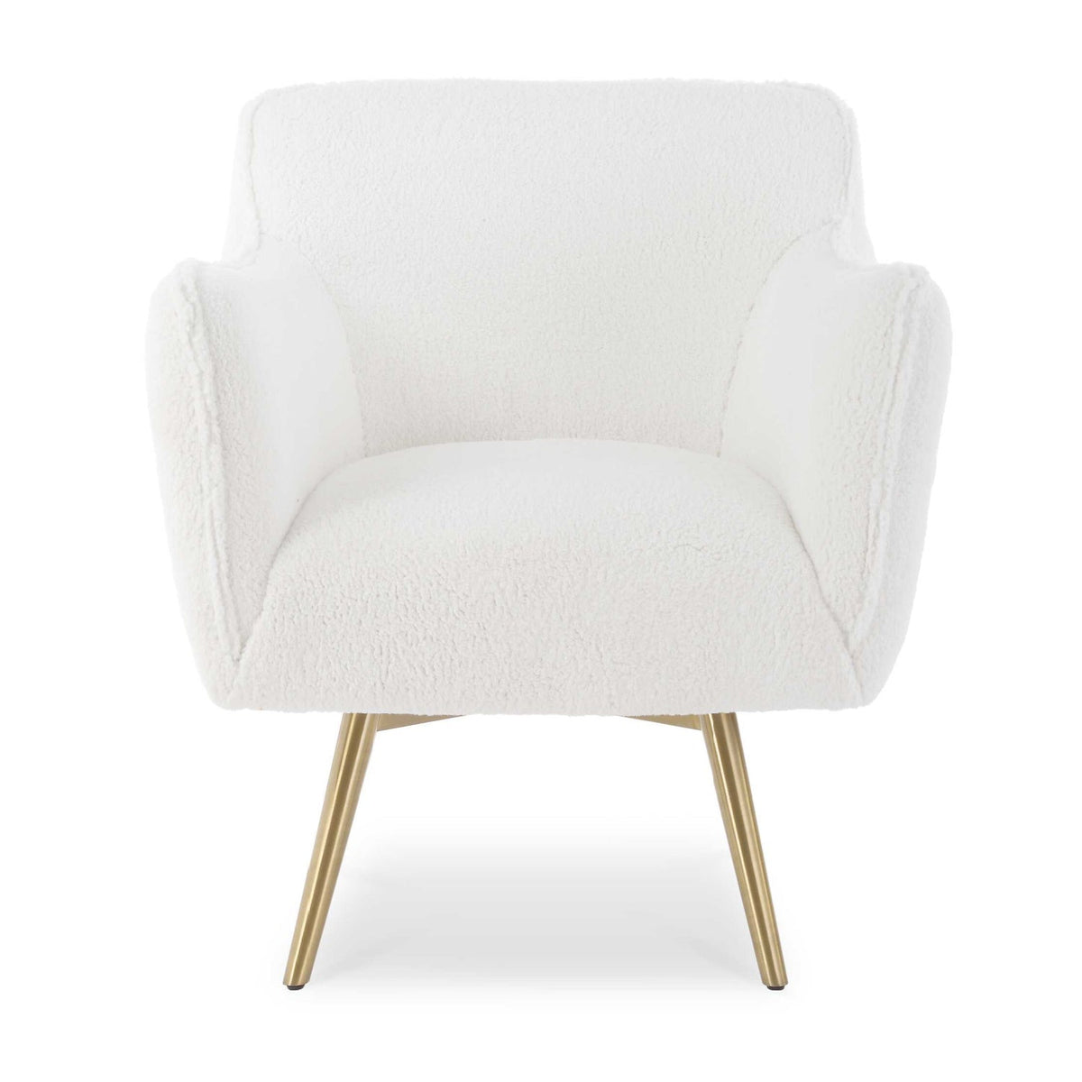 White Sheepskin Swivel Chair by Uttermost Oasis, alternate view 3