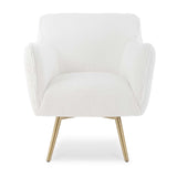 White Sheepskin Swivel Chair by Uttermost Oasis, alternate view 3